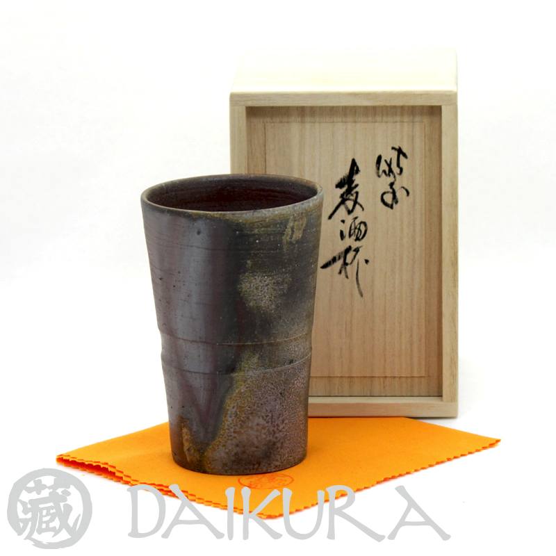 楽天市場】備前焼 湯呑みペア 桐箱入り 日本伝統工芸士 小川秀藏作【父