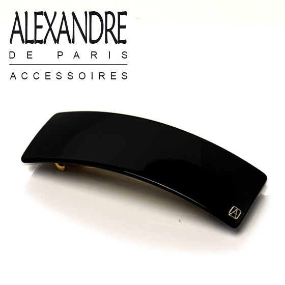 アレクサンドルドゥパリ バレッタ AA8-550 N ヘアアクセサリー ブラック ALEXANDRE DE PARIS レディース 髪留め 百貨店 ヘアアクセサリー ブランド ギフト店舗 ギフト可