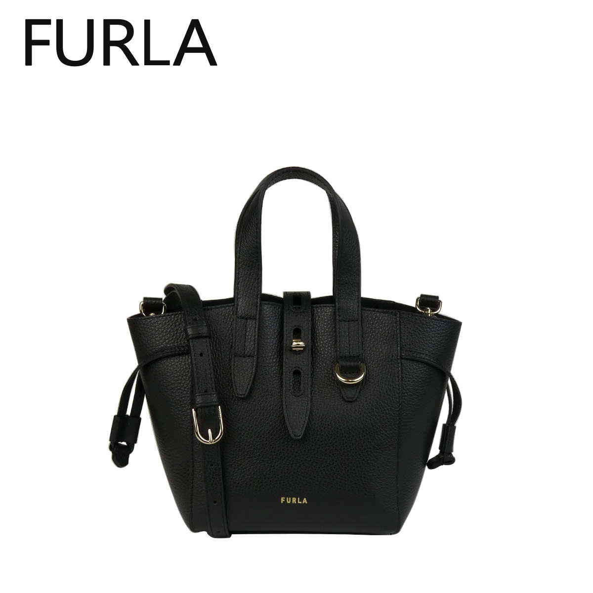 【クーポン4種あり】【訳あり】フルラ バッグ ネット ミニ 2wayバッグ トートバッグ ショルダーバッグ NERO NET MINI TOTE BASR FUA FURLA｜daily-3