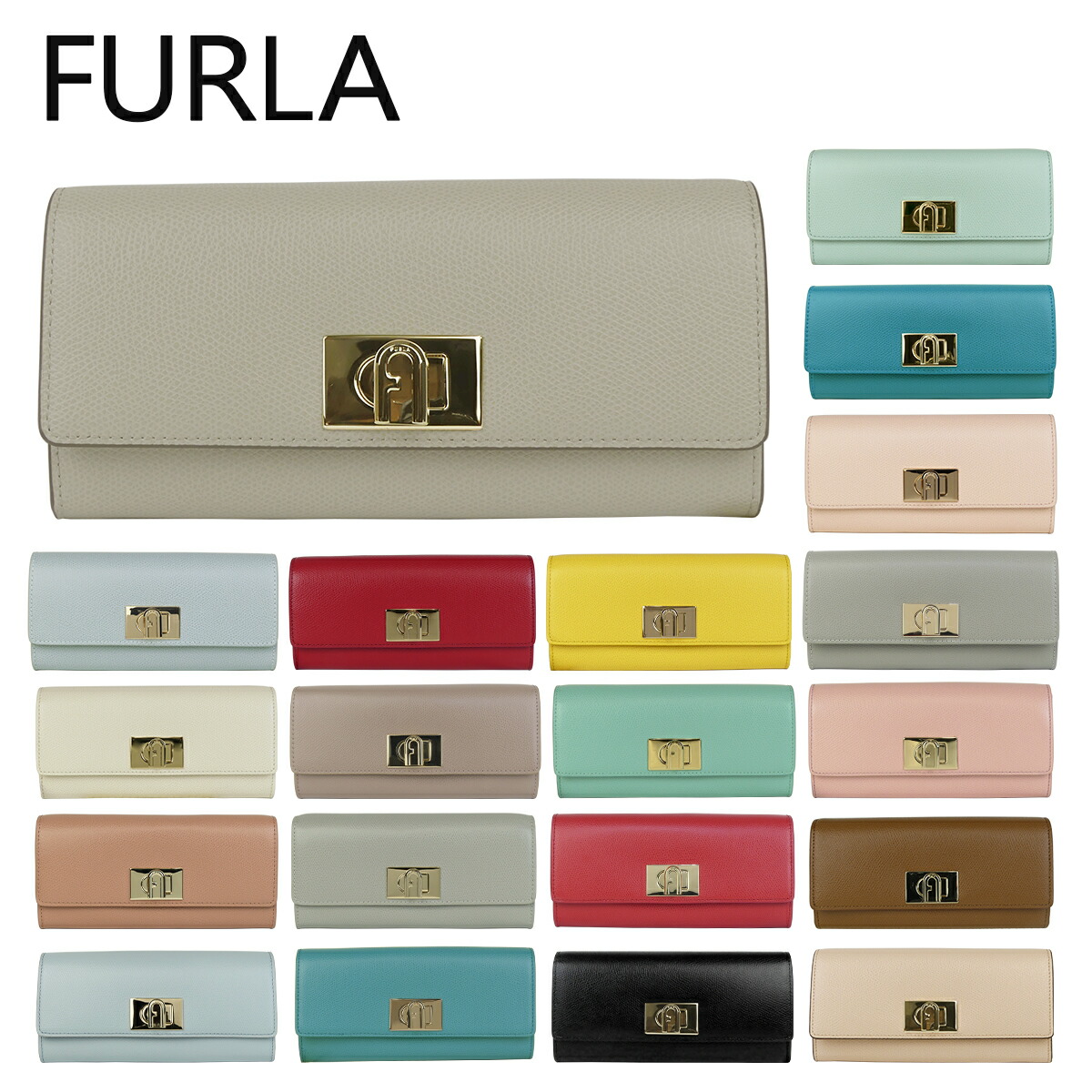 楽天市場】フルラ 長財布 レディース カメリア コンチネンタル