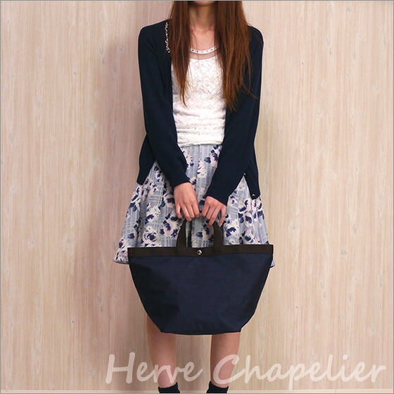 Herve Chapelier（エルベシャプリエ）725C コーデュラ舟型トート（L 