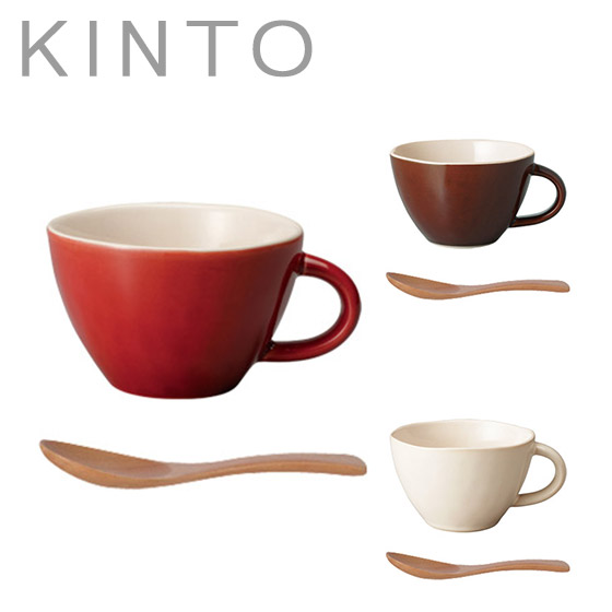 楽天市場 Kinto キントー ほっくり スープカップ 木製スプーン付き Daily 3