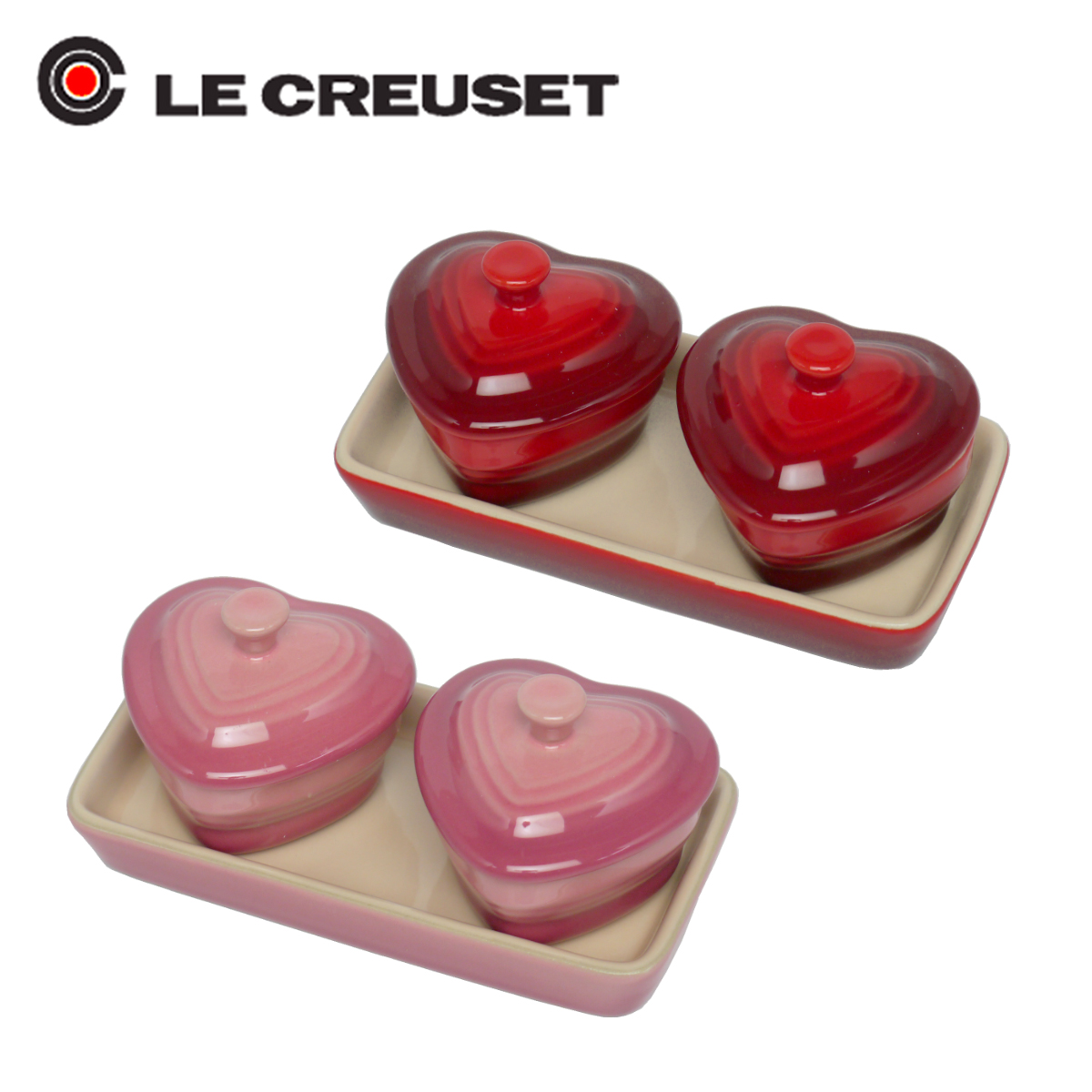 楽天市場 ルクルーゼ ル クルーゼ ミニチュア ラムカンダムール セット レッド ピンク Le Creuset ギフト のし可 Daily 3