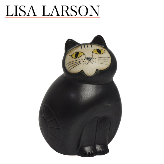 楽天市場 リサ ラーソン ねこ 置物 リサラーソン キャットミア ミディアム 中 ブラック 動物 Lisalarson Lisa Larson Mia Cat Cats Mia Midi 猫 ネコ 北欧 オブジェ 陶器 Daily 3