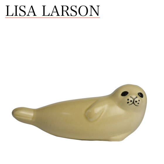 楽天市場 リサ ラーソン 置物 リサラーソン スカンセン シール アザラシ 大 動物 Lisalarson Lisa Larson Miniskansen Seal あざらし 陶器 北欧 オブジェ Daily 3