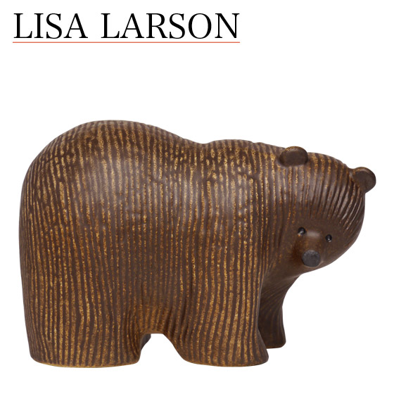 【楽天市場】リサ・ラーソン置物（リサラーソン）スカンセン ベア ミディアム（クマ 大） 動物 LisaLarson（Lisa Larson