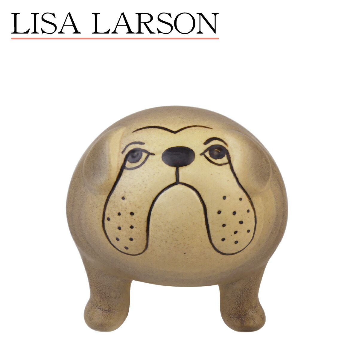 【クーポン4種あり】リサラーソン 置物 ケンネル ブルドッグ 陶器 犬 ミディアム(中) グレー 動物 LisaLarson(Lisa Larson)Kennel Bulldog 1140702 オブジェ・北欧インテリア|daily-3