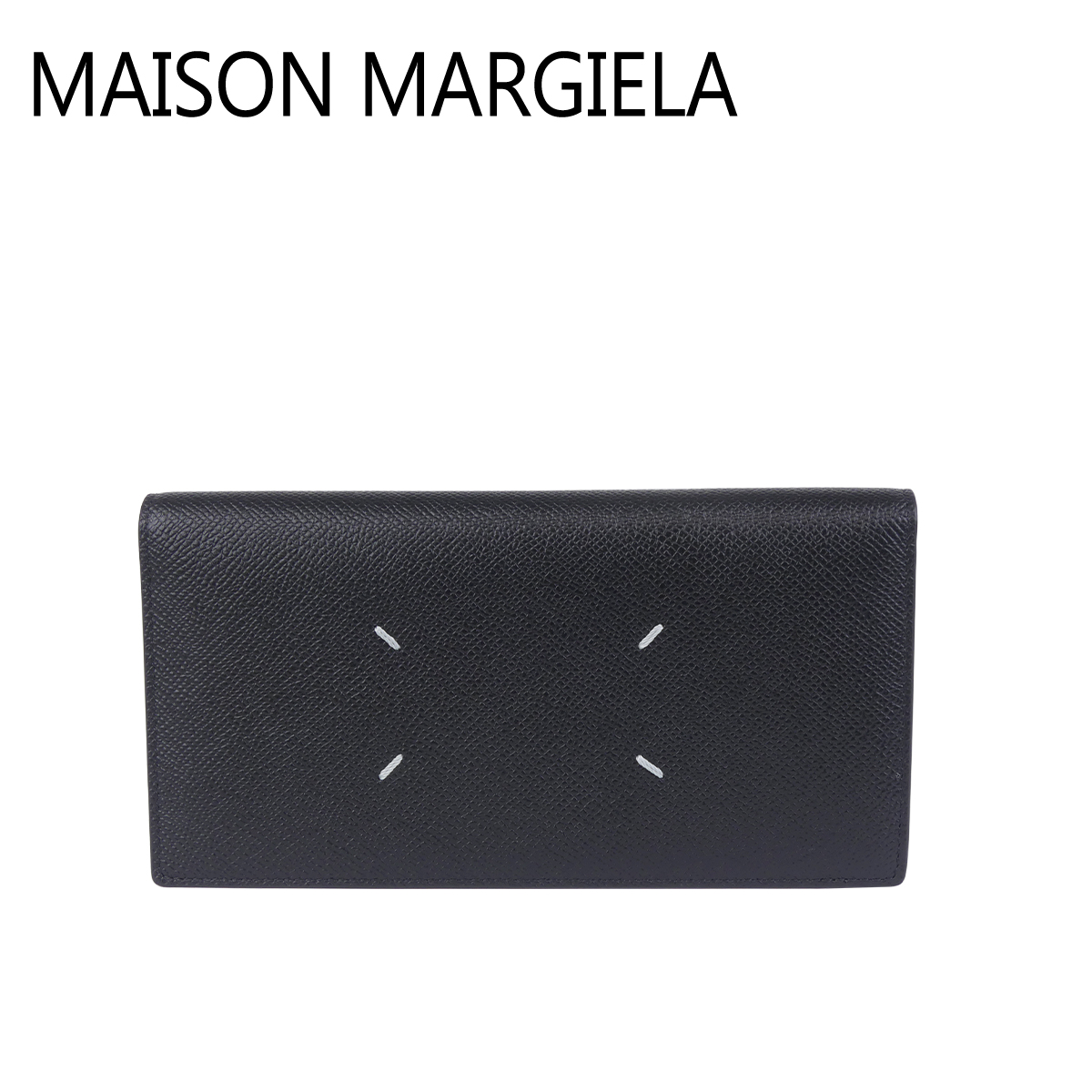 【楽天市場】【クーポン4種あり】メゾンマルジェラ Maison Margiela 長財布 二つ折り長財布 ブラック SA1UI0021