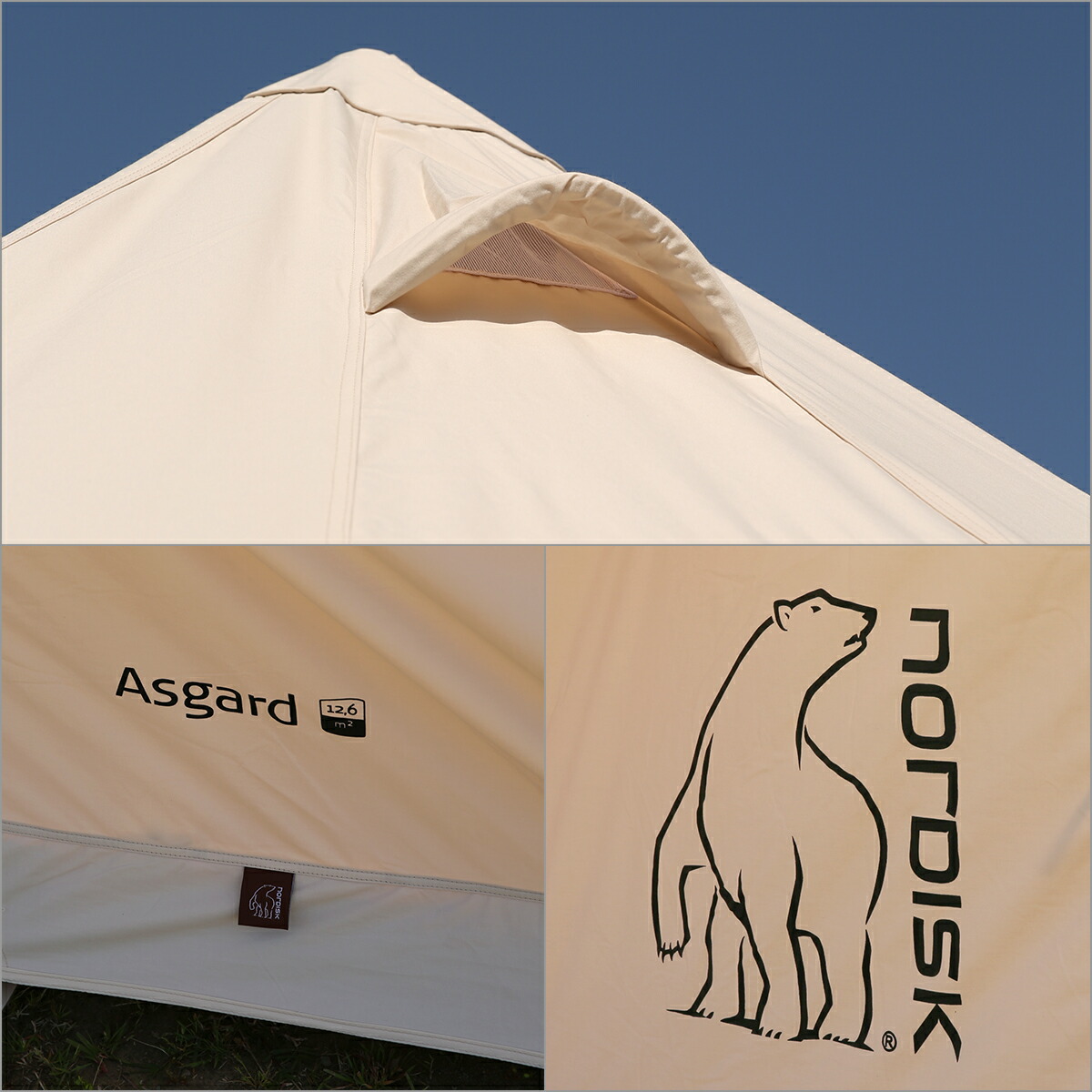 最大59％オフ！ ノルディスク アスガルド テント フロアセットベーシック コットン Nordisk Asgard 12.6 Basic Cotton  Tent 142023 Zip-In-Floor Version 2014 146017 6人用 2014年モデル ワンポールテント ベルテント  pbsstallningar.se