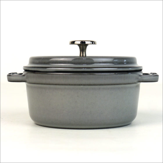 STAUB - ストウブ ピコ・ココット ラウンド 鍋 22cm グレー