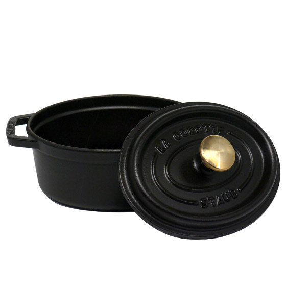 ストウブ STAUB 23CM ピコ ココット オーバル 黒 キッチン・食器 | www