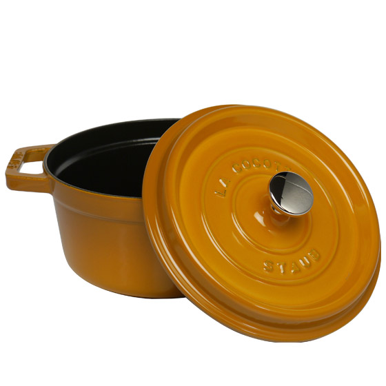 発売モデル-STAUB - STA•UB ほ•うろう鍋 ココット ラウンド チェリー