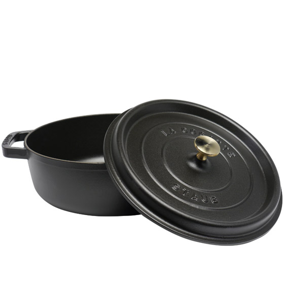 ストウブ STAUB シャロー ラウンド ココット 26cm ブラック ストウブ STAUB シャロー ラウンド ココット 26cm ブラック
