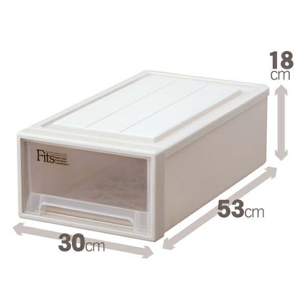 楽天市場】【在庫限り】天馬 クローゼット収納フィッツケース S-53