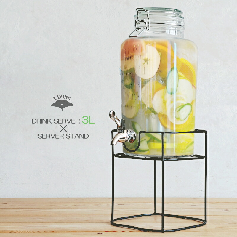 楽天市場】送料無料 ガラス製 ジャグ ドリンクサーバー 蛇口付き