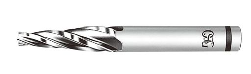 オーエスジー4枚刃XPMテーパエンドミルレギュラ形外径10mm全長85mm刃長28mmシャンク径12mmXPM-TPMR10x0.5°x85x28(85707)