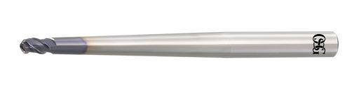オーエスジー WXSコート3枚刃超硬ペンシルネックボールエンドミル 外径5mm 全長130mm 刃長7.5mm シャンク径8mm PHX-PC-DBT R2.5x2&deg;x47.5(3095562)｜アクアデイリーストア