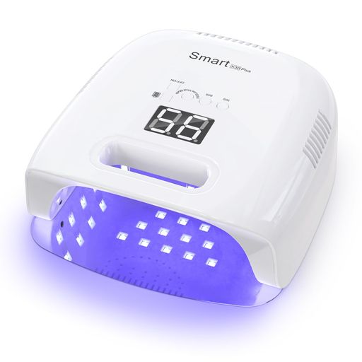 NAILGIRLSコードレスUVLEDネイルランプ、80W充電式ネイルドライヤージェルポリッシュライト、インテリジェント自動センサーLCDディスプレイネイルランプ、ポータブル42ビーズLEDネイルライ…