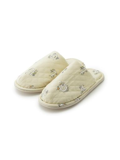[ジェラートピケ]【HOMME】スターロゴ総柄キルティングルームシューズPHGS255982メンズCRMFreeSize