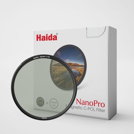 HaidaマグネットPLフィルター77mm磁気偏光フィルターCPL超薄アダプターリング付き