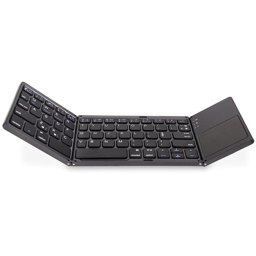 キーボードbluetooth折りたたみ超薄型US配列タッチパッド付きワイヤレス持ち運びモバイルキーボードkeyboardWin/Android/IOS/OS/HMS/タブレット/ノートパソコン/パソコン対応(ブラック)