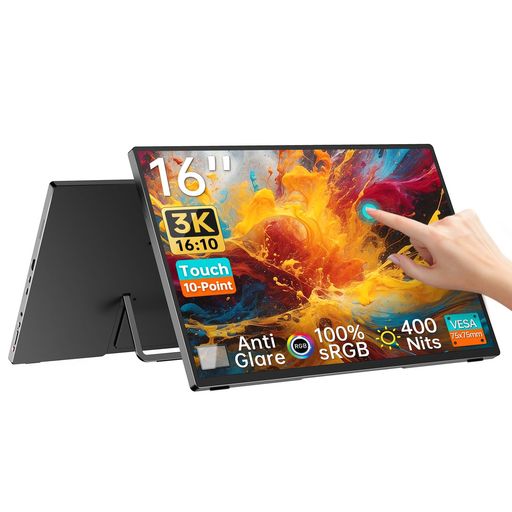 楽天市場】KOOLYFULモバイルモニター4k16インチモバイルディスプレイ