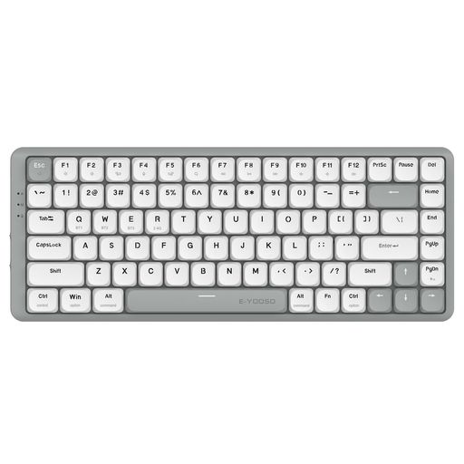 e元素ゲーミングキーボードZ-84赤軸メカニカルキーボード84キーBluetoothワイヤレス/有線/2.4G3つ接続対応全キーホットスワップ可能ドワーフ赤軸スイッチ採用のゲーム用キーボード白色バッ…