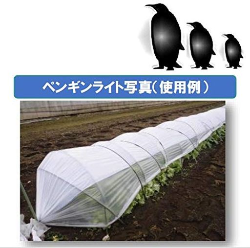 みかど化工多機能トンネル用2色POフィルムペンギンライト50Ax185cmx100m2本