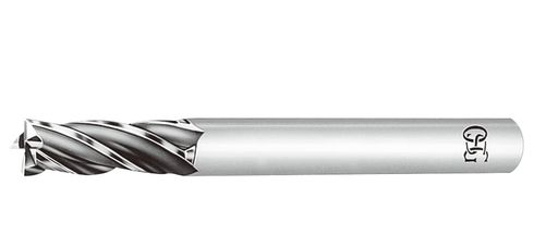 オーエスジー 4枚刃ハイススクエアエンドミルロングシャンクショート形 外径22mm 全長235mm 刃長45mm シャンク径20mm LS-EMS 22x235x45(71122)|アクアデイリーストア
