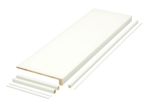 南海プライウッド 納める棚 枕棚Vつづき物 甲羅白いこと 65x450x1800粍 VM-S6-LW-A1
