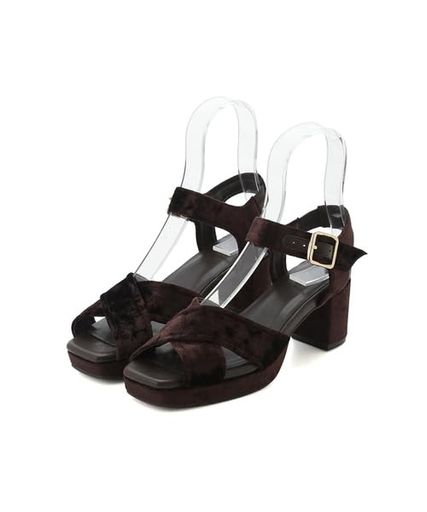 [フレイアイディー]ベロアサンダルFWGS254317レディースDBRW36