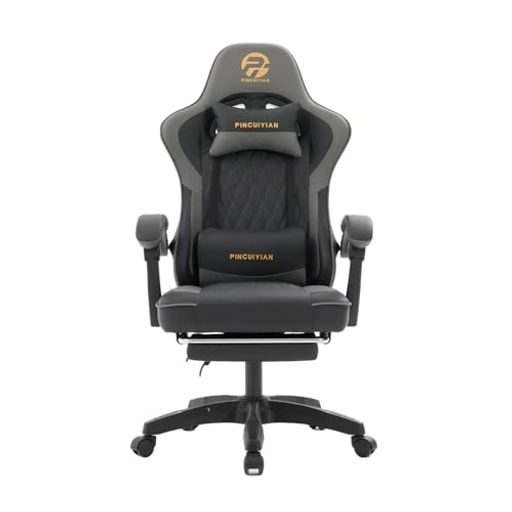 KYODAゲーミングチェアリクライニングオフィスチェアデスクチェアオットマン付き添い人取り組み用チェアフットレストあぐらリクライニング135°イス腰かけテレワーク疲れない幅ひろい座面パソコンチ…