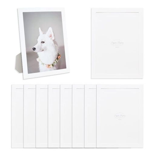 モノライクスタンディングペーパーフォトフレームホワイトA4サイズStandingPaperFrame-White10枚入写真用紙製額縁