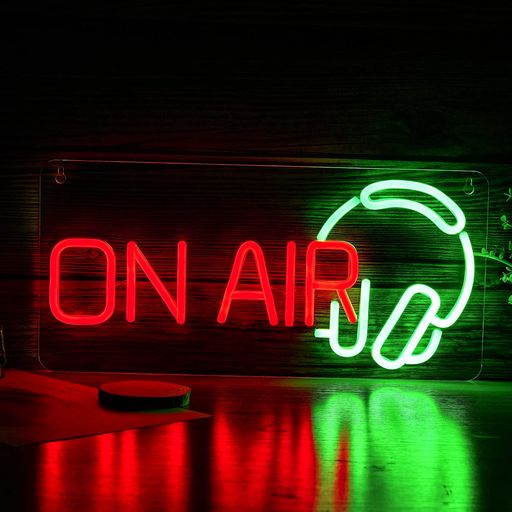 ONAIRネオンサインLEDライトサインUSB電源装飾サイン調光可能ベッドルームバーストアスタジオパーティーウォールアートデコレーション42cm*20cm