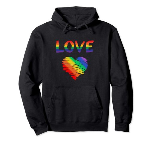 ゲイプライドLGBTGayPrideLoveHeartRainbowFlagWomenMenGiftパーカー