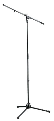 K&Mブーム式マイクスタンドST210/2B(21020B)高さ:900/1605mm黒