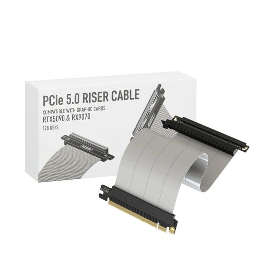 LINKUP - AVA5 PCIE 5.0 ライザーケーブル | RTX5090 RX9070 GPUに対応 | x16 128GB/s速度 | PCIe 4.0と互換性あり | ITX用に設計され | シングルリバースストレート ホワイト｜アクアデイリーストア 10,597円