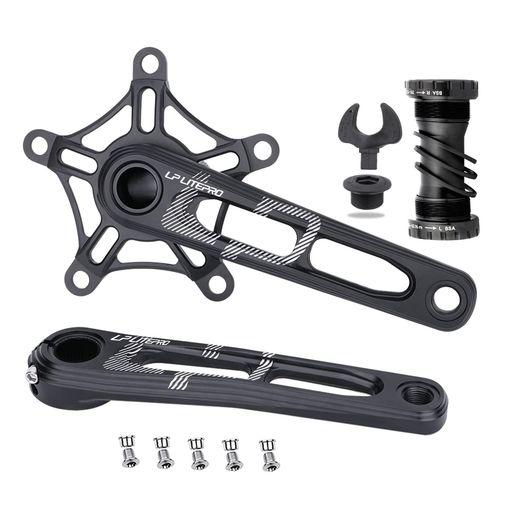 スターター仕かける銀輪スターター手仕かける折りたたみ銀輪用170粍130BCD5雄螺子銀輪クランクセットボトムブラケットとチェーンリングボルト付き添い人 自転車用アクセサリー-自転車・サイクリング