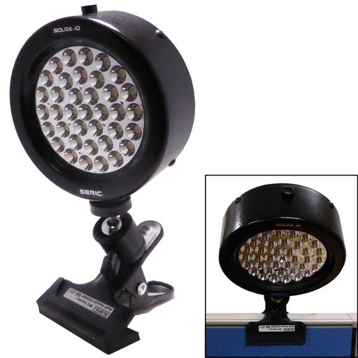 セリック LED人工太陽照明灯 SOLAX-iOシリーズディフューザタイプ LE-9ND65F (色彩評価用、色温度6500K)、固定クリップ付|アクアデイリーストア