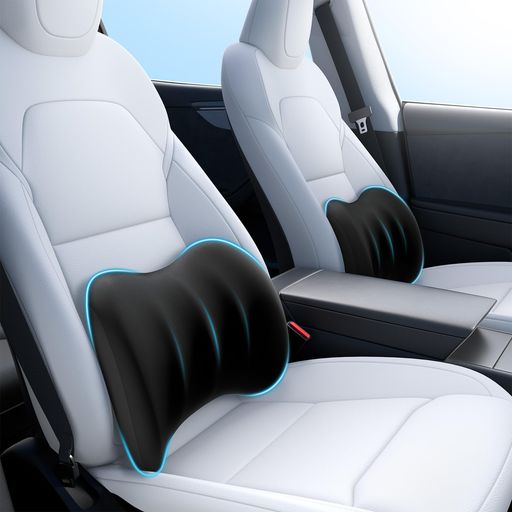 【2026年新登場】Wigooランバーサポート車腰痛クッション2個セット低反発メモリーフォーム通気設計人間工学腰サポート長時間運転・デスクワーク対応車用品オフィスチェア用品