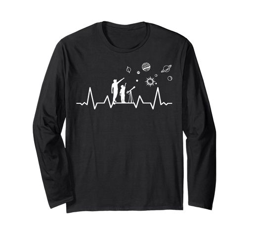 望遠鏡双眼鏡天体物理学惑星科学天文学長袖Tシャツ