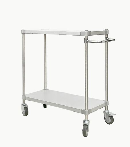 ガルバシェルフワゴン35x90 2段 極点700 手持ち部分付SV 納める 持っていく 配膳 ガーデニング 勝手もと せっ生 食料雑貨類 介護 棚 牢固たる 抗菌 ガルBa お役目用 DIY 精神的な統合