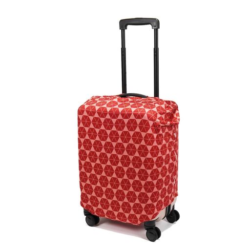[エース]スーツケースカバーマッフルSサイズポケッタブル57cm6284110レッド(幾何学)