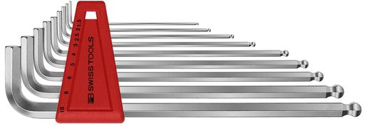 ピービースイスツールズ(PBSwissTools)212LH-10ボール付ロング六角レンチセット(パックナシ212LH-10