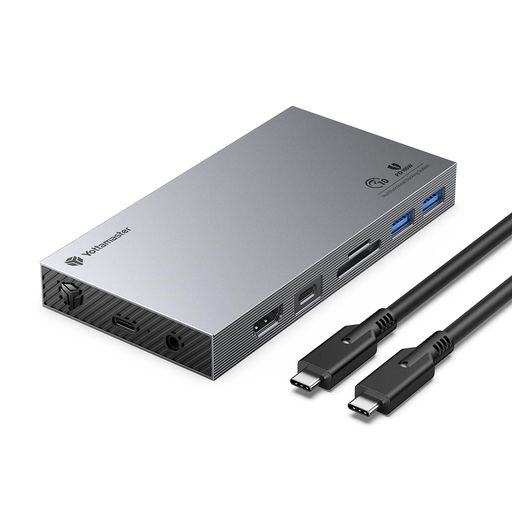 USB Cドッキングステーション、Yottamaster USB-C ハブ NVMe SSD エンクロージャ付き、10-in-1 Type-C ハブ 10Gbps、USBハブ タイプC100W PD 充電をサポート、4K@30Hz HDMI、SD/TF|アクアデイリーストア