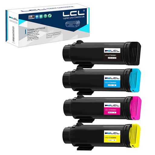 LCL Xerox用 富士ゼロックス用 CT202681 CT202682 CT202683 CT202684 (4色セット ブラック シアン マゼンタ イエロー) 互換トナーカートリッジ 対応機種:Fuji Xerox DocuPint CP310dw|アクアデイリーストア