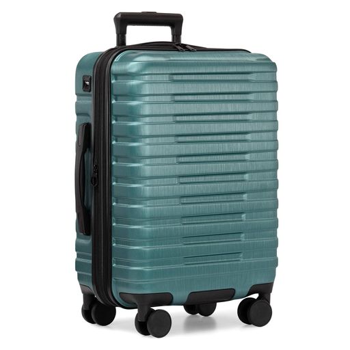 [U.S. Traveler] 捉え所の無い片方 8輪スピナーラゲージ アルミハンドルシステム, ティール, Checked-Large (30-Inch)