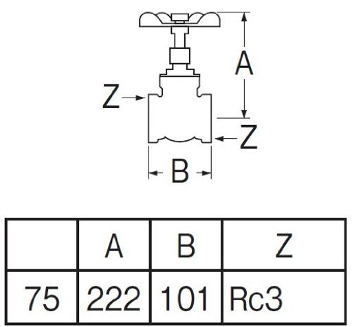 SANEI(サンエイ) ゲートバルブ 呼び75 V35-75|アクアデイリーストア