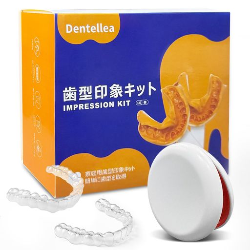 Dentelleaカスタムマウスピース2個セット上下対応タイプ透明薄型1mm・1.5mm・2mm選べる着け心地快適男女兼用ケース付き