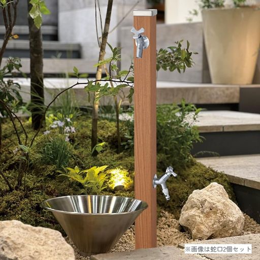 ユニソン(UNISON)立水栓スプレスタンド60決定づける遣りかたアニグレ水道の栓2個仕掛けるしろがね色600532520_01幅6.4x高さ80(110)x奥ふかさ6.4糎取りまわし言いあらわす書、プレーンフォーセットフラワー(水の泡・導管用アダプタ付)…